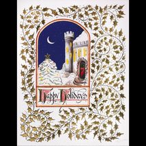 Happy Holidays with Gilded Leaves Original Couture