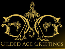 Gilded Age Greetings, purveyors of handmade greeting cards, custom holiday cards and handmade greeting cards for all occasions.  Our team of artisans, hand craft the world�s most beautiful cards