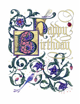 Gilded Age Birthday Greeting 23K Gilding Limited Edition