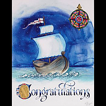 Congratulations with Viking Ship Limited Edition